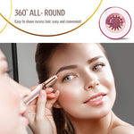 Mini epilatore elettrico per sopracciglia, trucco indolore, epilatore per donna, rasoio, depilatore facciale portatile